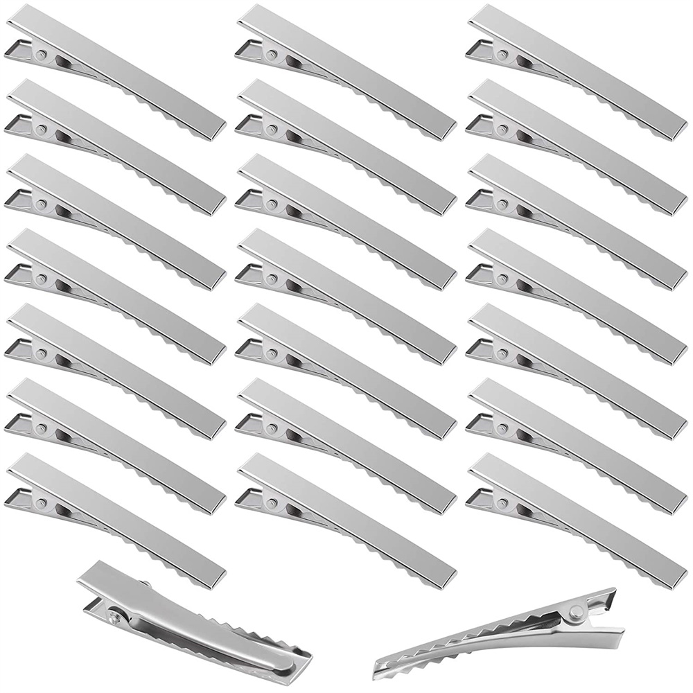 Hair Care Zinc - 20pcs Metal Alligator Blanks Hair Clip