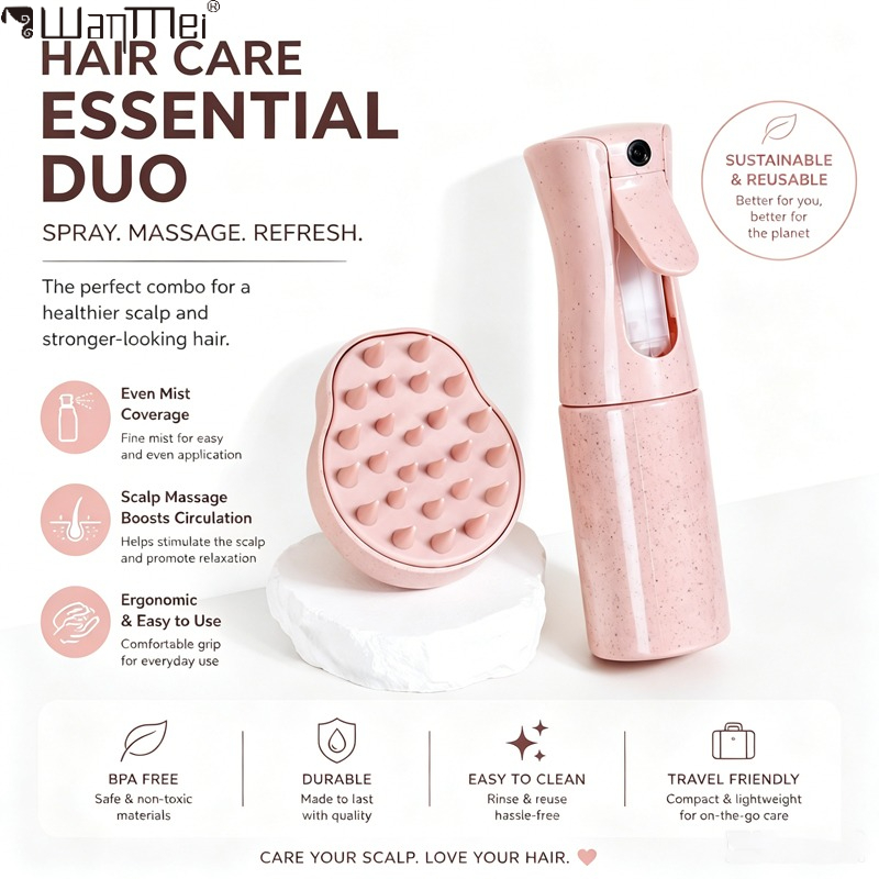Hair Care Set - Hair Care Set Refillable Fine Mist