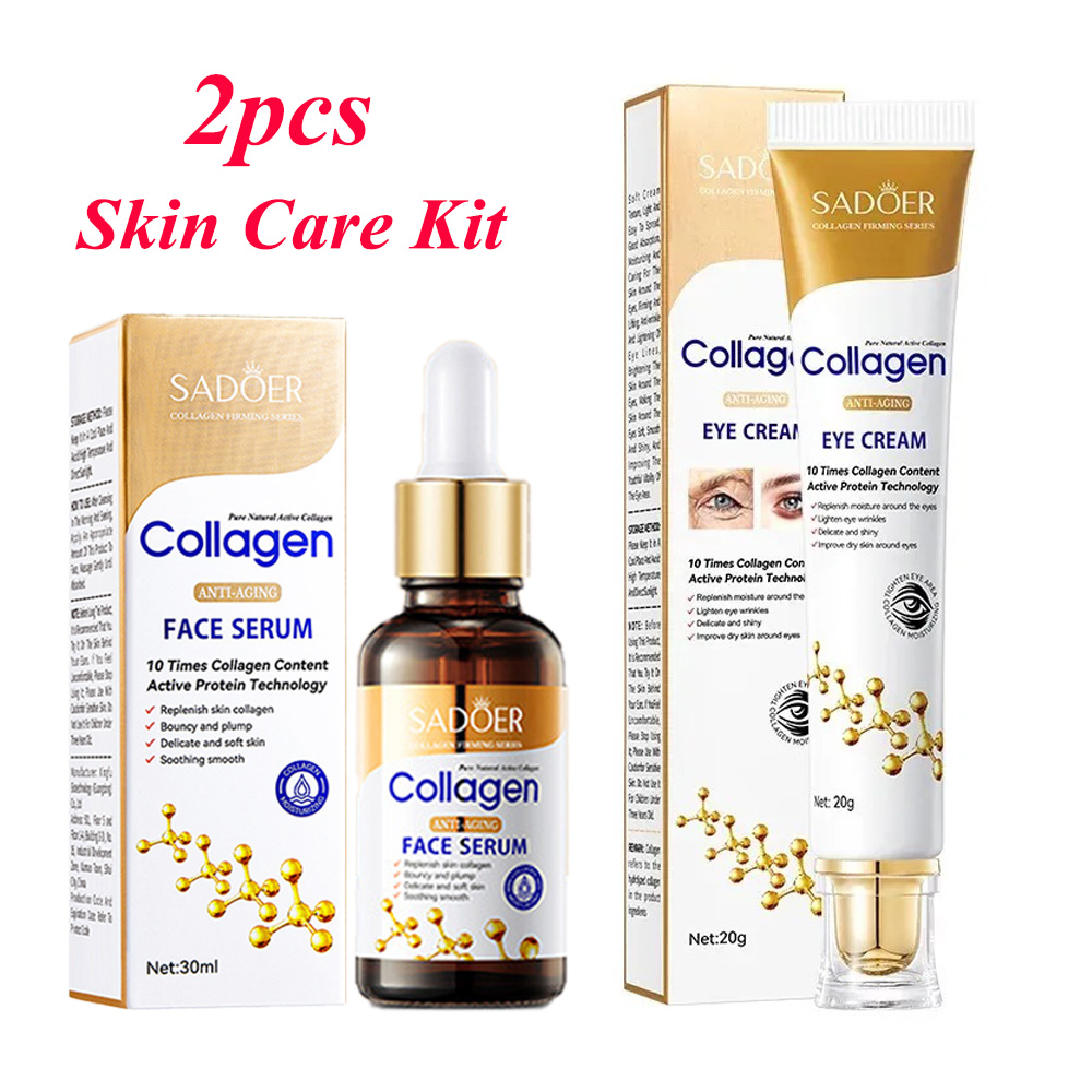 Silk Press Serum - SADOER Collagen Skin Care Sets Anti