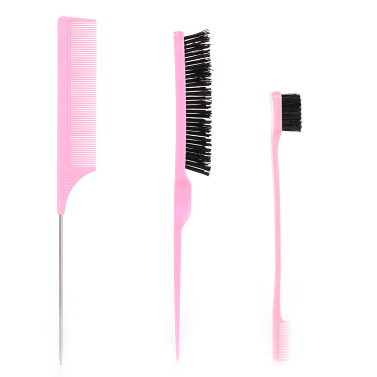 Hair Care Set - 3Pcs Pro Styling Brush Kit -