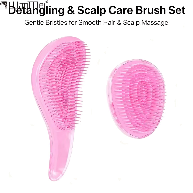 2pcs Magic Detanglng Hair Brus - Hair Care Set 评论和价格