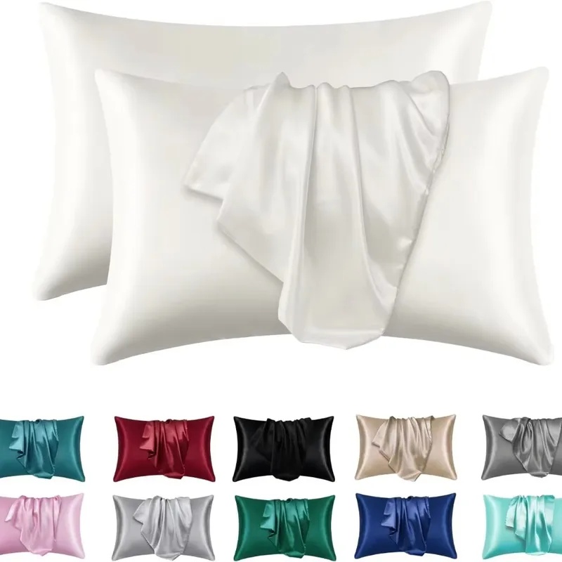 1/2pcs Satin Silk Pillowcase f - Satin Pillowcase Silk 评论和价格