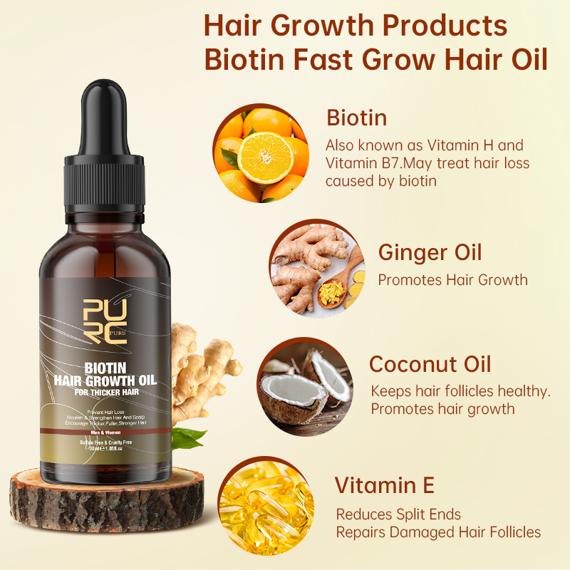 PURC Biotin Fast Hair Growth O - Hair Care Vitamin E 评论和价格