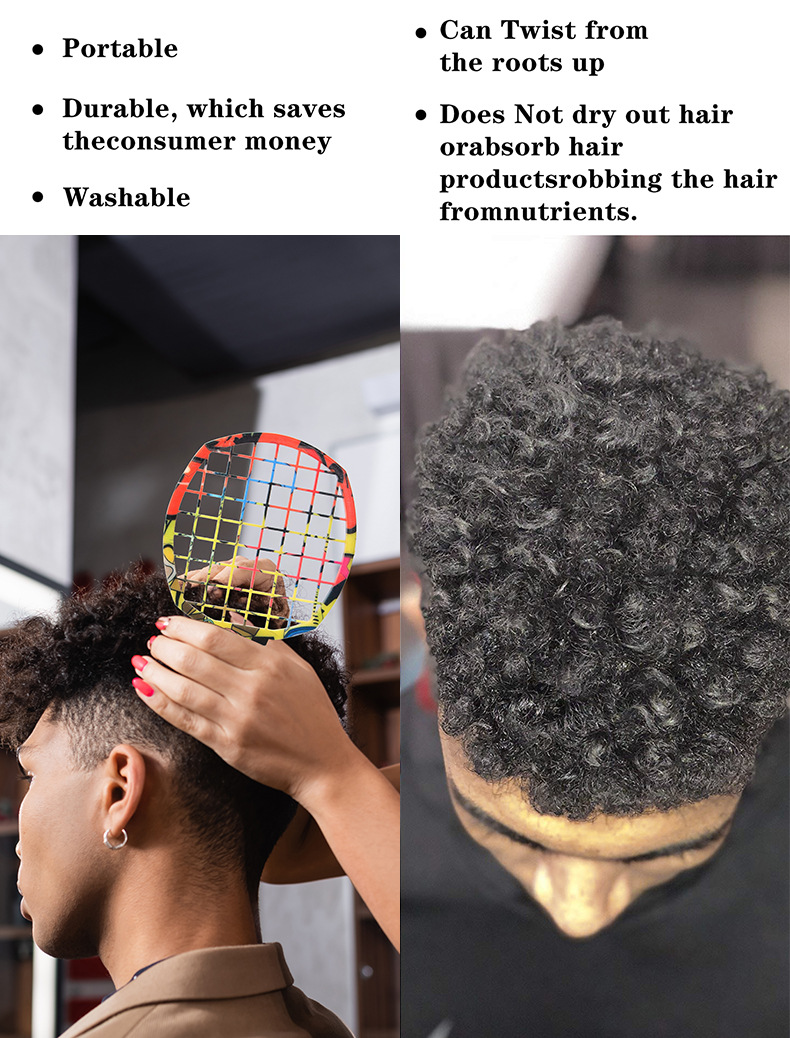 2Pcs Professional Salon Afro C - Afro Pick Comb 评论和价格