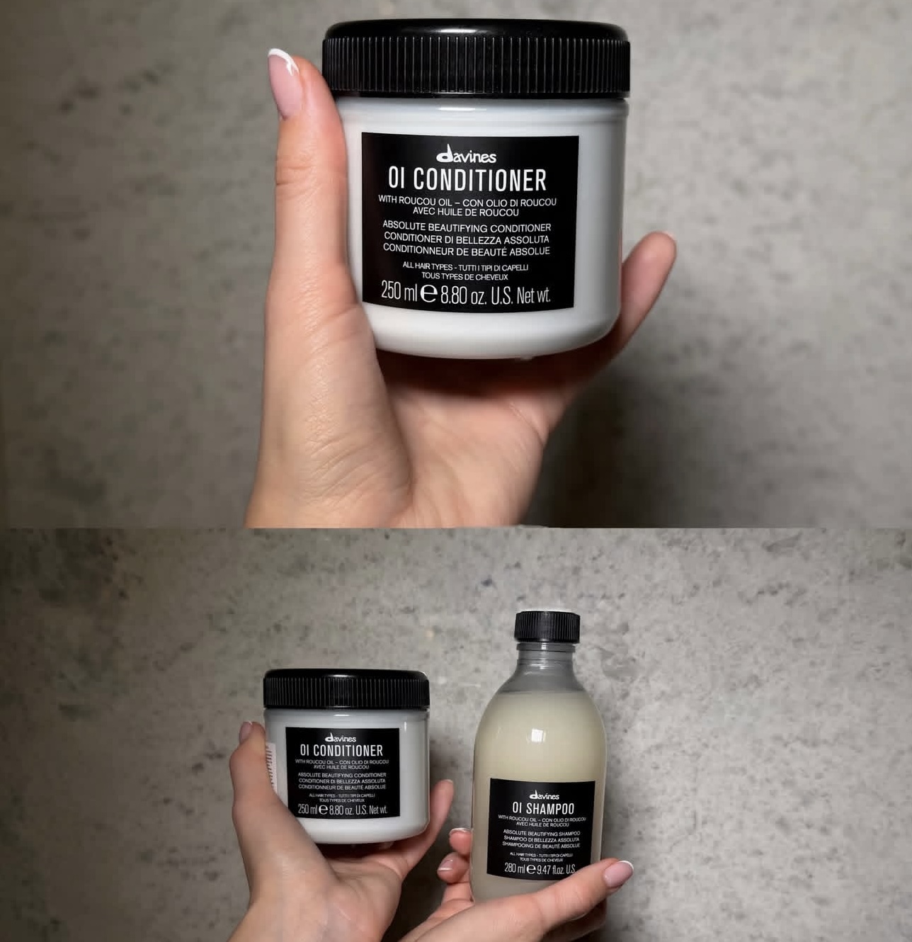 Davines OI Hair Shampoo Condit - Hair Care Set 评论和价格