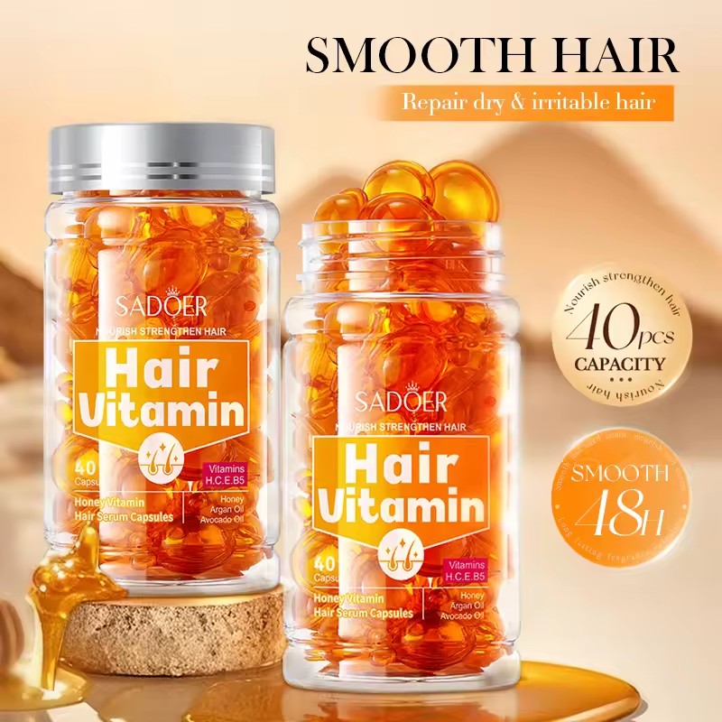 40Pcs Hair Vitamin Capsule Oil - Hair Care Vitamin E 评论和价格