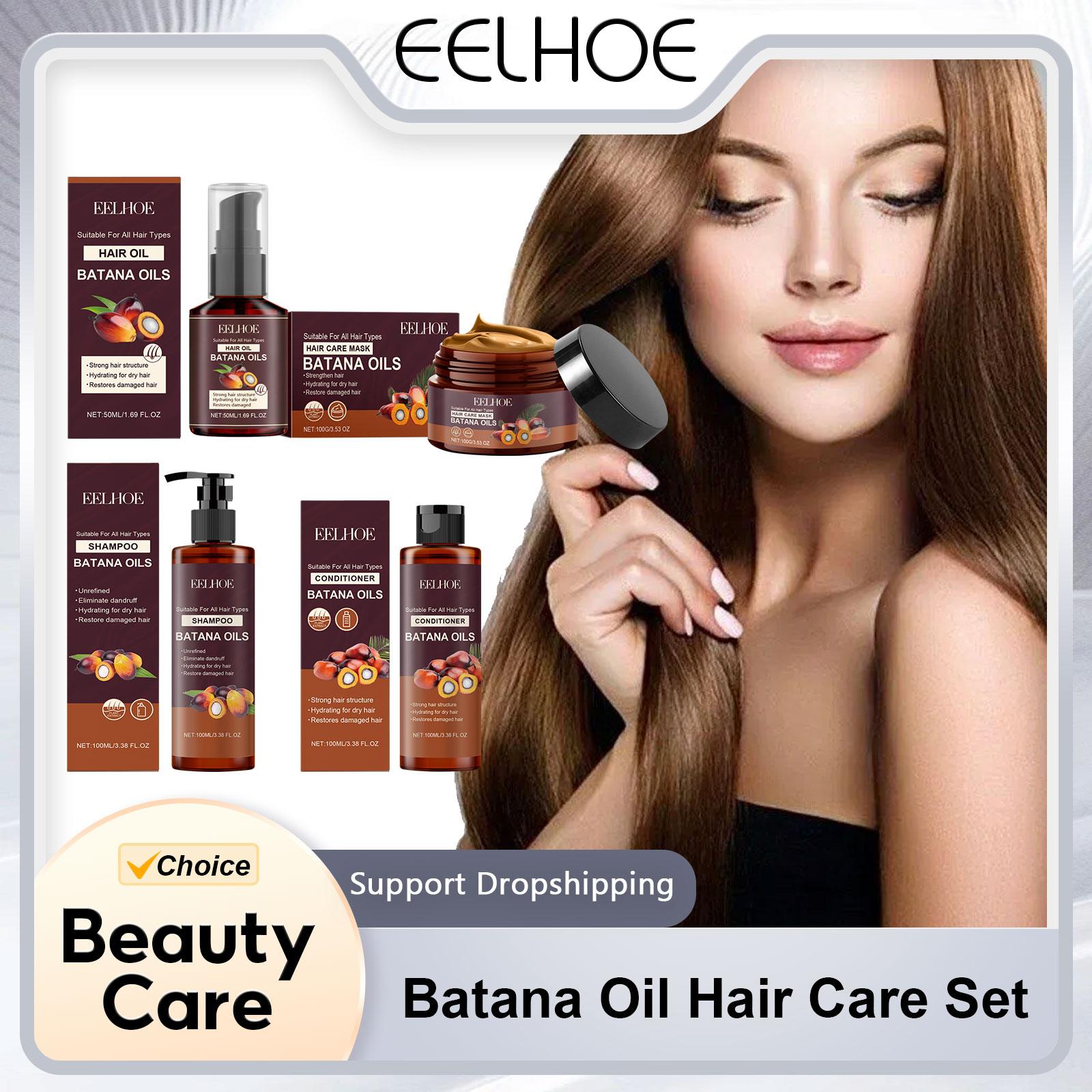 Batana Oil Hair Care Set Nouri - Hair Care Vitamin E 评论和价格