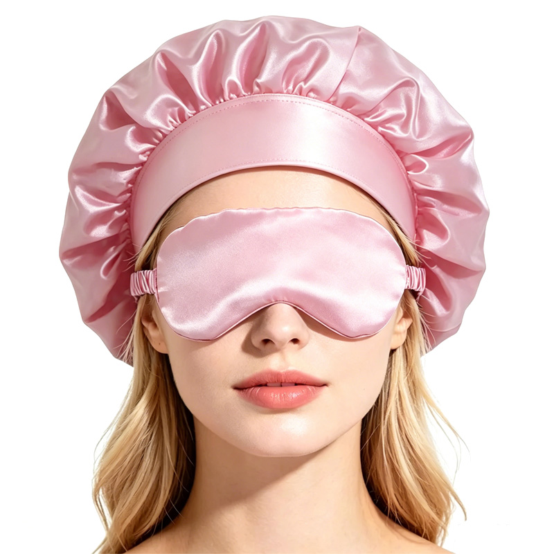  Satin Bonnet Sleep Eye Mask  - Hair Care Set 评论和价格