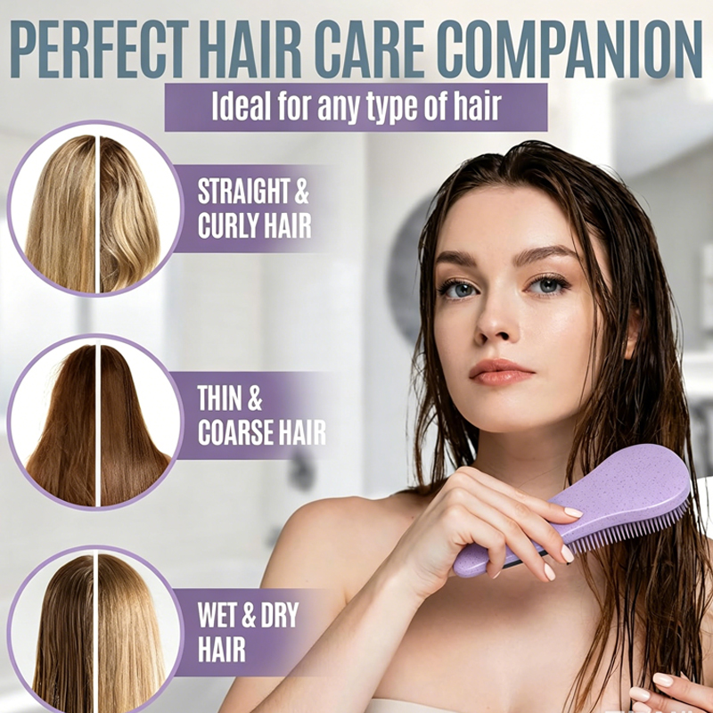 Wheat Straw Scalp Massage Brus - Hair Care Set 评论和价格