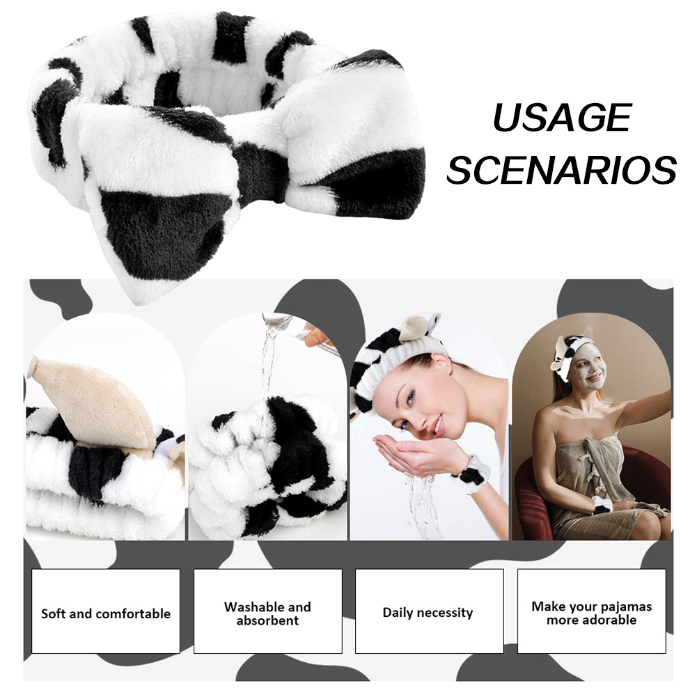 4pcs 3D Cow Headband Super Cut - Hair Care Set 评论和价格