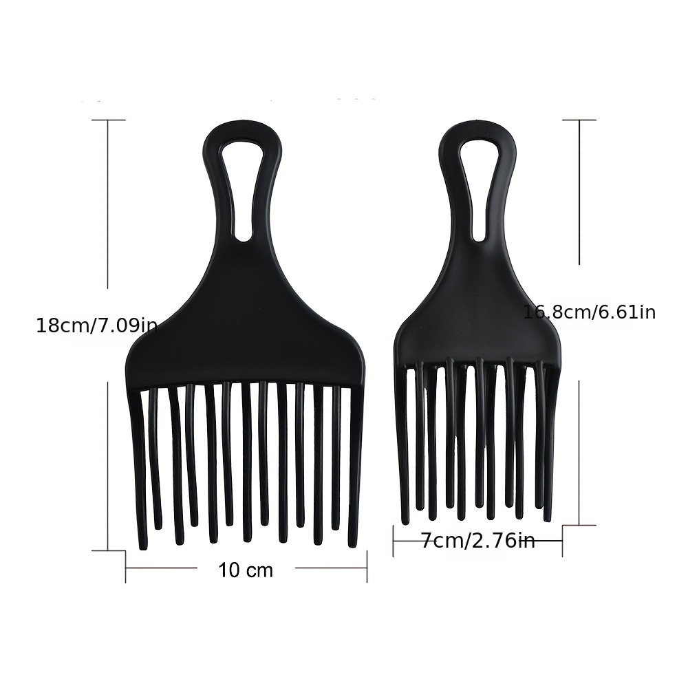 Wide Teeth Brush Pick Comb For - Afro Pick Comb 评论和价格