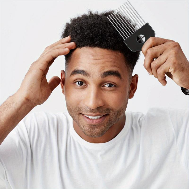 2Pcs Metal Afro Pick Combs for - Afro Pick Comb 评论和价格