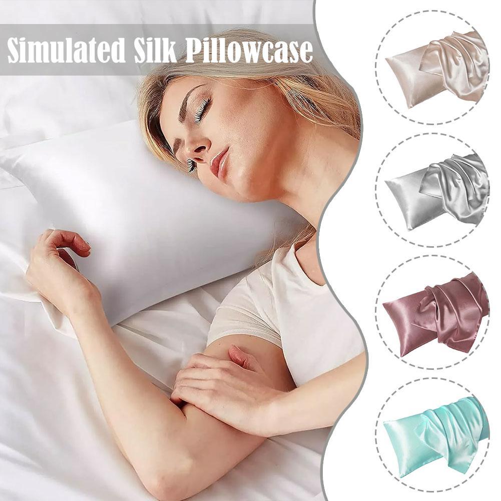 Luxury Satin Pillow Case For H - Satin Pillowcase Silk 评论和价格