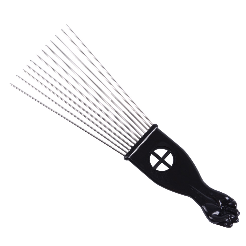Salon Use Black Metal African  - Afro Pick Comb 评论和价格