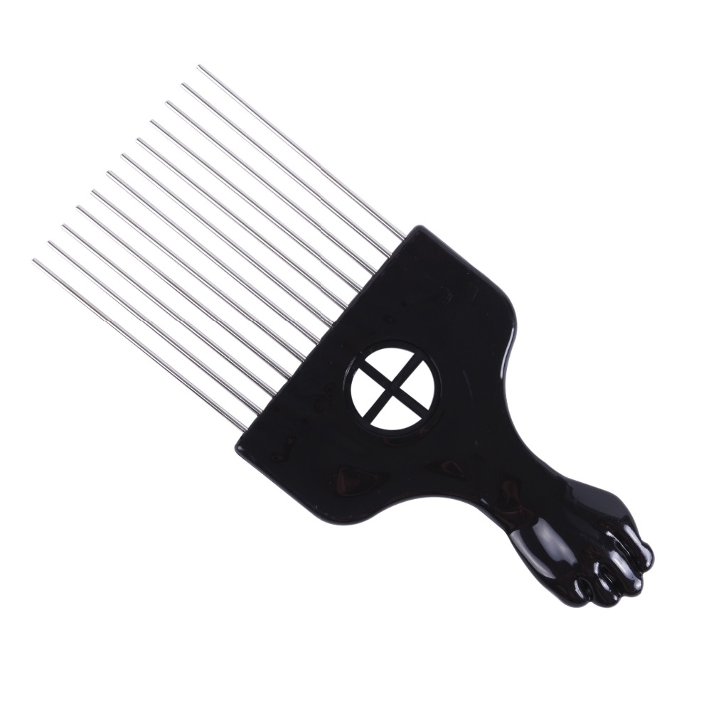 Salon Use Black Metal African  - Afro Pick Comb 评论和价格