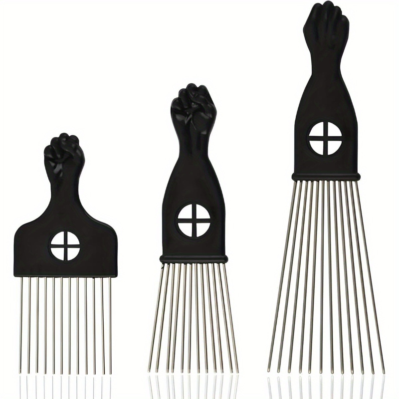1- Piece Stainless Steel Afro  - Afro Pick Comb 评论和价格