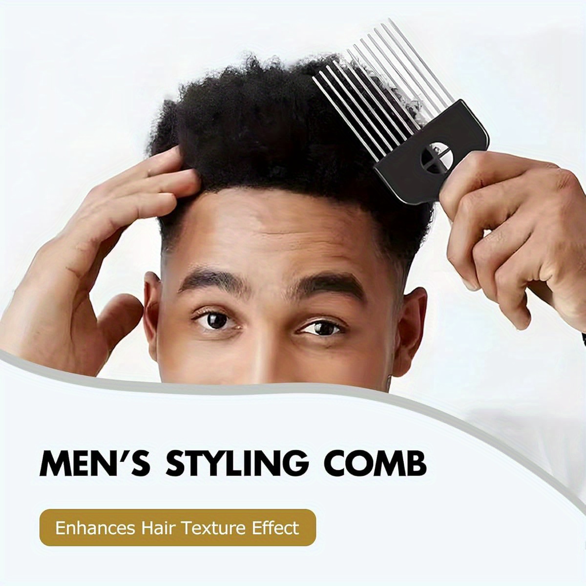 1- Piece Stainless Steel Afro  - Afro Pick Comb 评论和价格