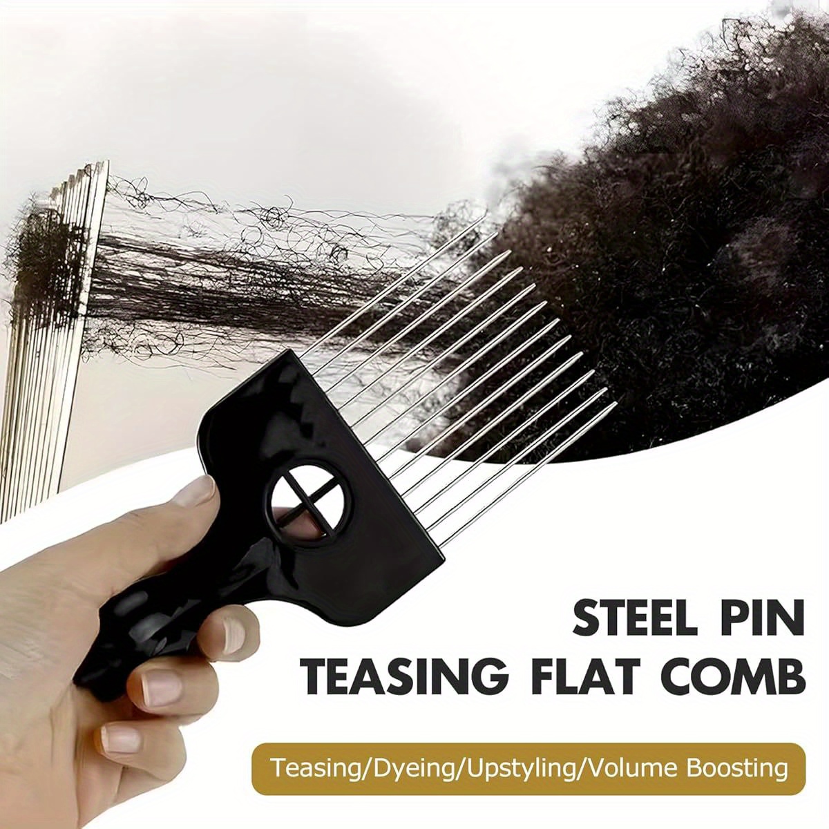 1- Piece Stainless Steel Afro  - Afro Pick Comb 评论和价格