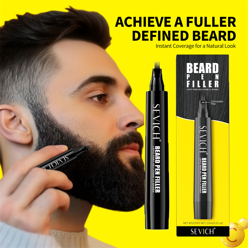 Black Beard Filler Pen for Men - Hair Care Vitamin E 评论和价格