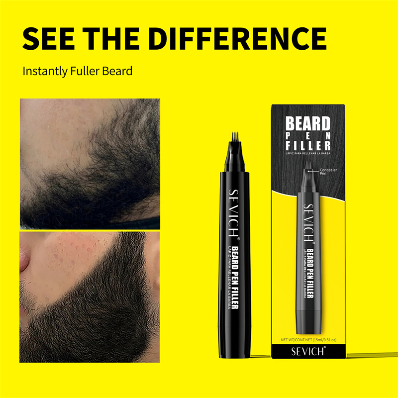 Black Beard Filler Pen for Men - Hair Care Vitamin E 评论和价格
