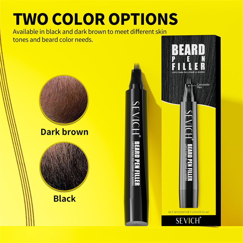 Black Beard Filler Pen for Men - Hair Care Vitamin E 评论和价格