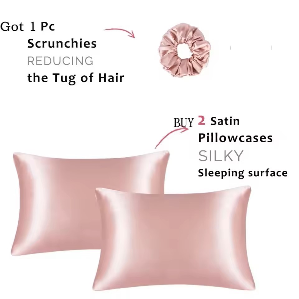 Kuup 1pcs Pillowcase Pillow Co - Satin Pillowcase Silk 评论和价格
