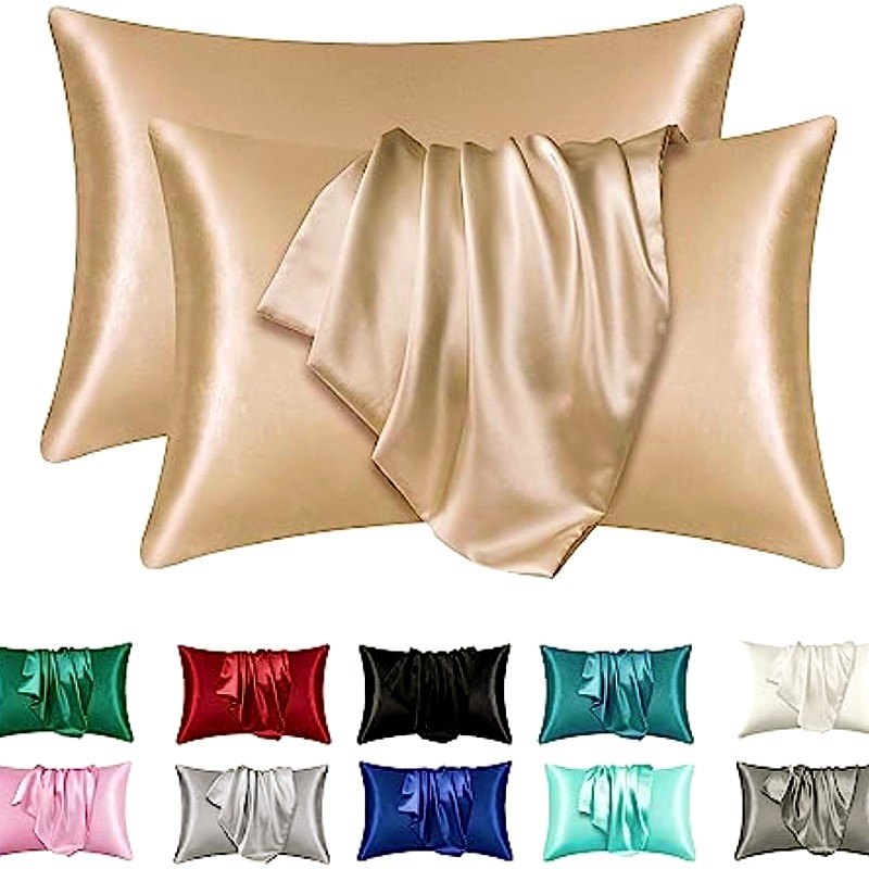 2pcs Satin Silk Pillowcase for - Satin Pillowcase Silk 评论和价格