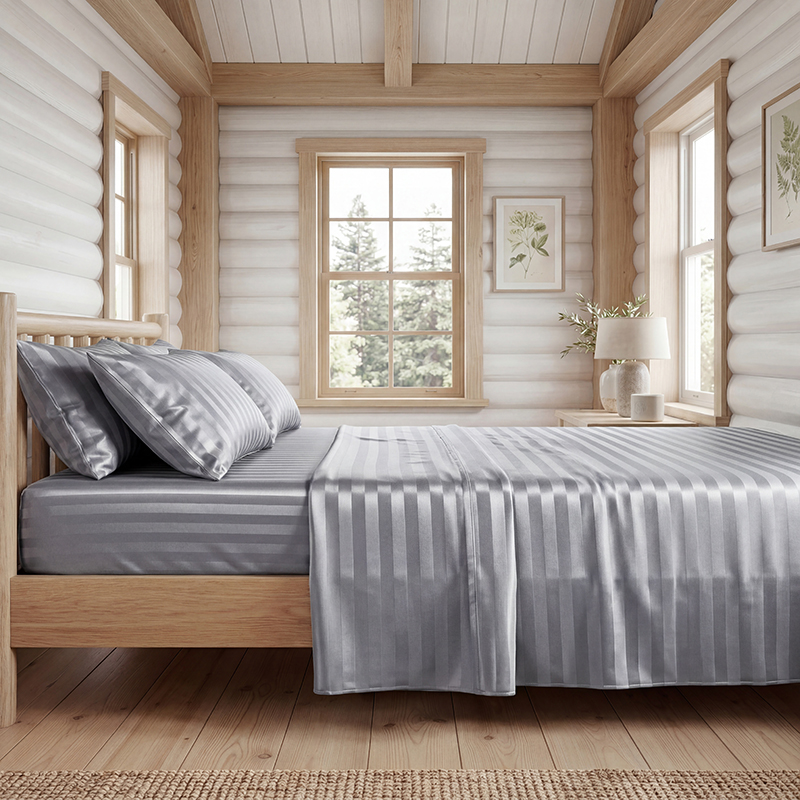 Wrinkle Resistant Striped Sati - Satin Pillowcase Silk 评论和价格