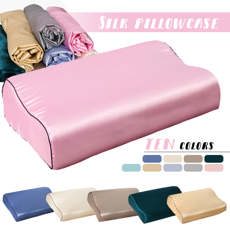 Imitation Silk Satin Latex Pil - Satin Pillowcase Silk 评论和价格