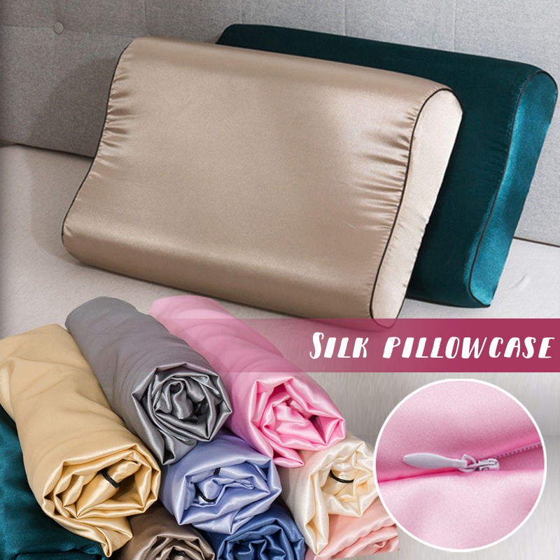 Imitation Silk Satin Latex Pil - Satin Pillowcase Silk 评论和价格
