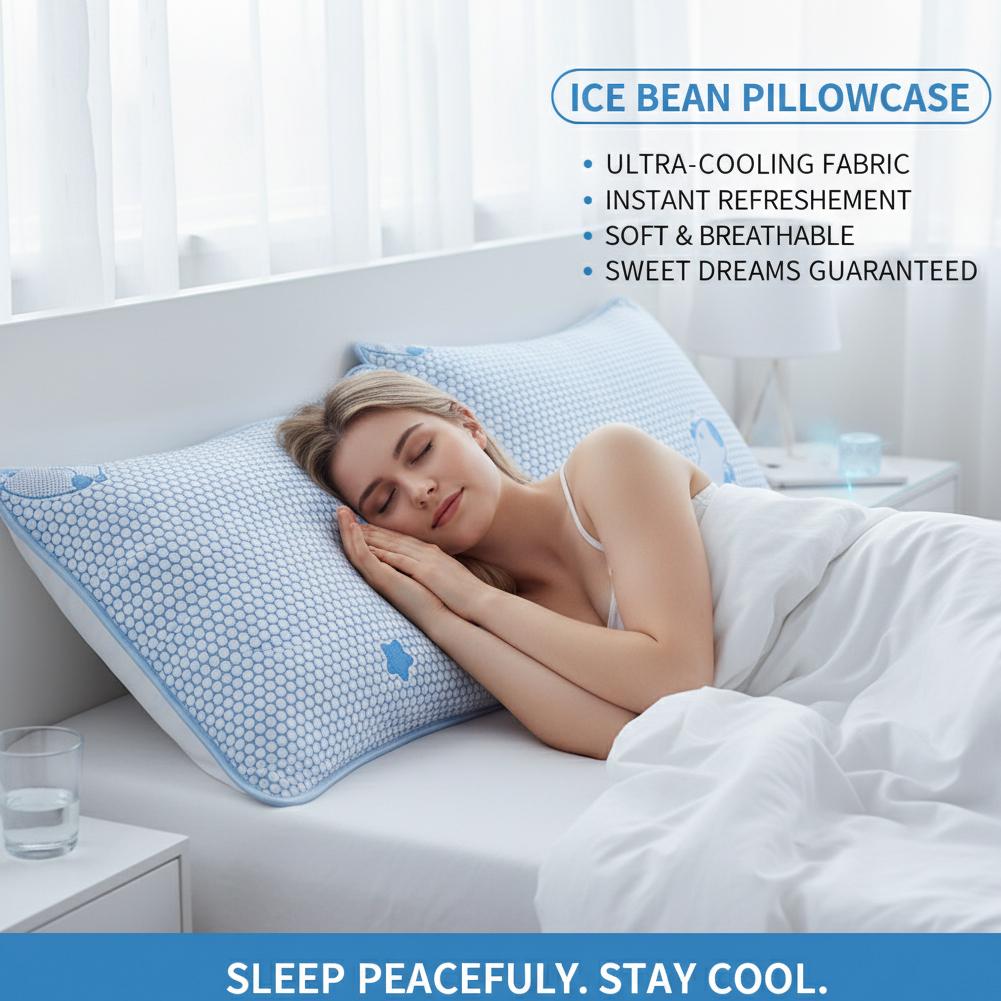 Summer Coolness Ice Silk Pillo - Satin Pillowcase Silk 评论和价格